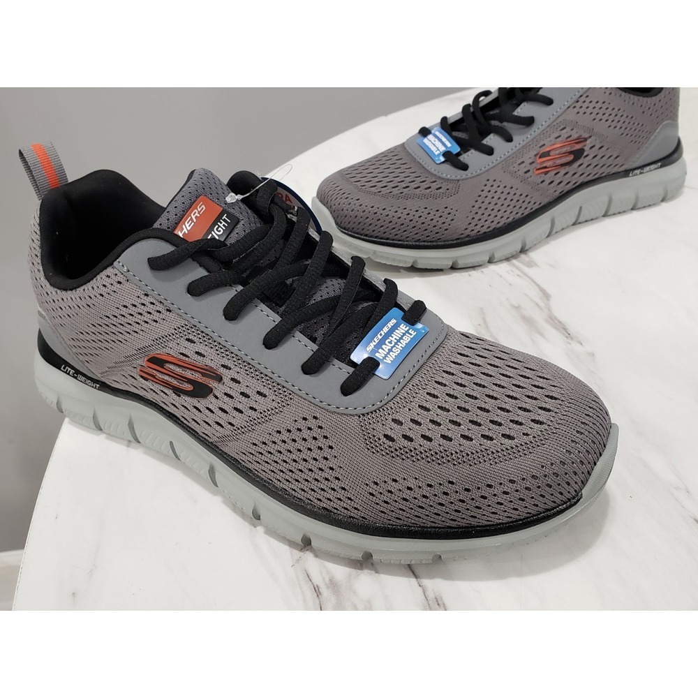 NEW NO BOX SIZE 8.5 Skechers Lace Up Shoe For Men Track Leshur athletic sneakers